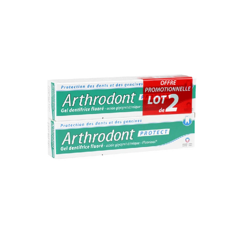ARTHRODONT Protection Gel dentifrice fluoré 2 Tube de 75ml
