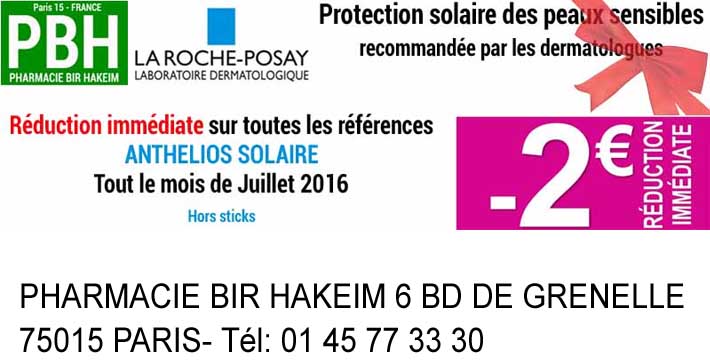 promotion anthelios solaire