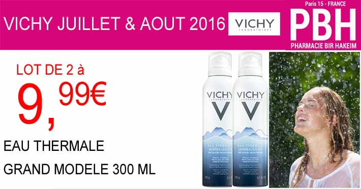 vichy promotion spray eau GM 7 8 2016