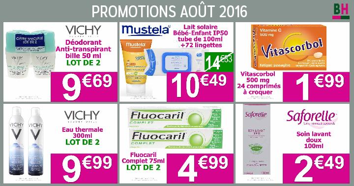 Découvrez les promotions et réductions sur les produits du mois.