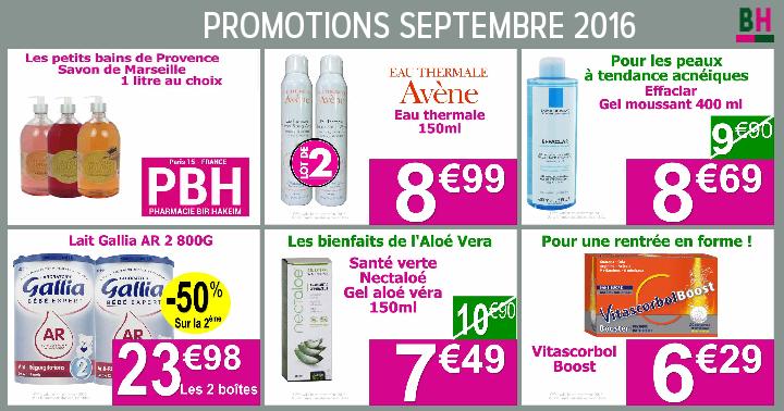 Découvrez les promotions et réductions sur les produits du mois.