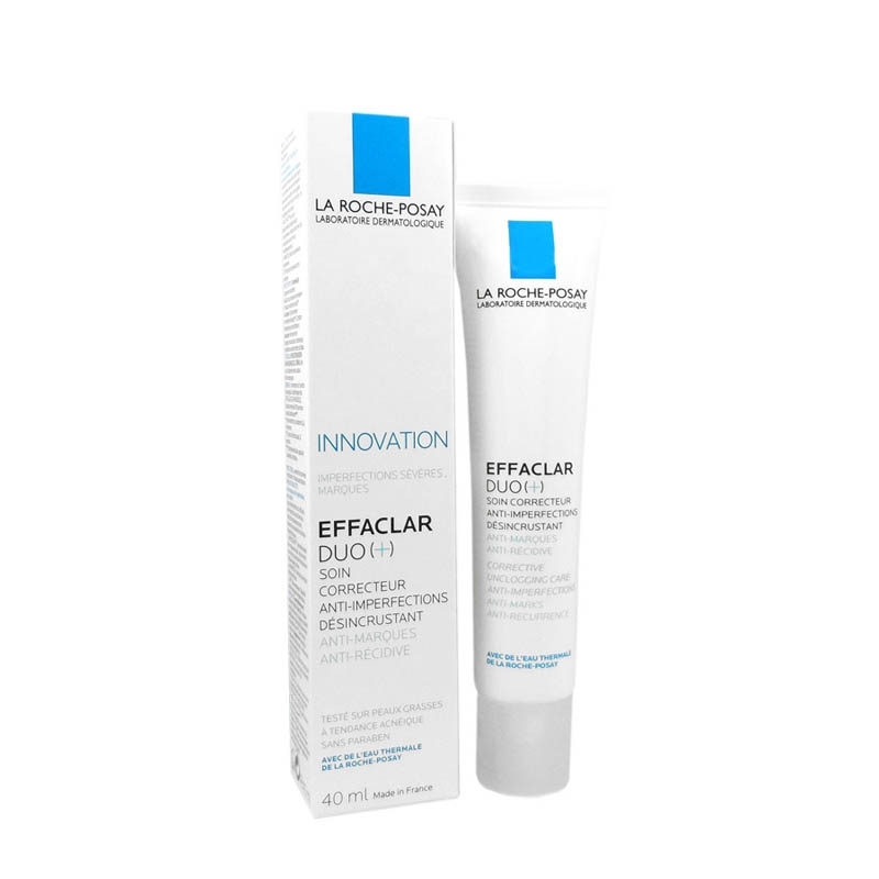 EFFACLAR DUO + LA ROCHE POSAY Crème soin anti-imperfections marques récidive Tube de 40ml