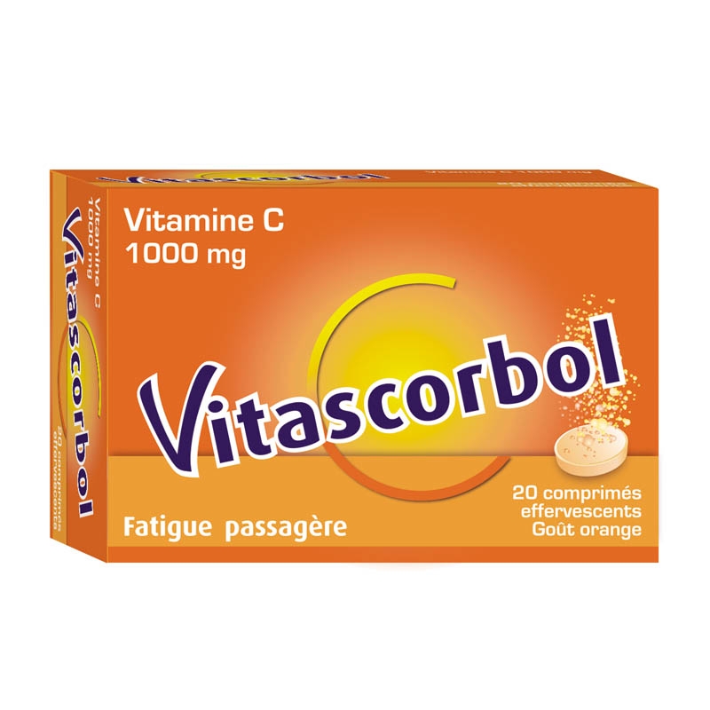 VITASCORBOL 1 g Comprimé Effervescent 2 Tube de 10 (20)